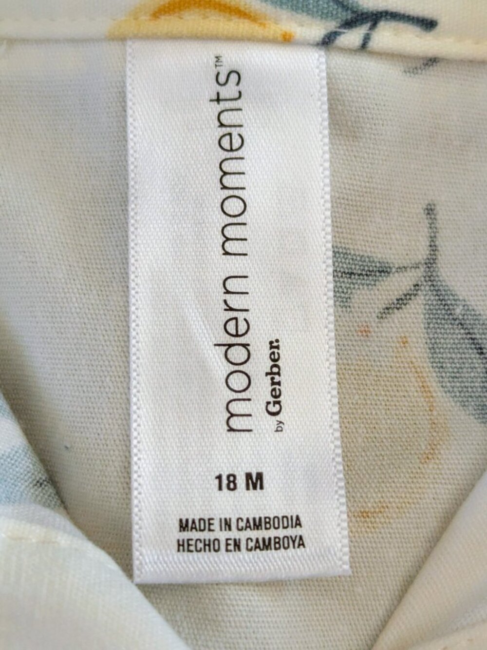 Modern Moments by Gerber Toddler Boy Lemon Woven Shirt & Short Set 18 Months New - Picture 12 of 12
